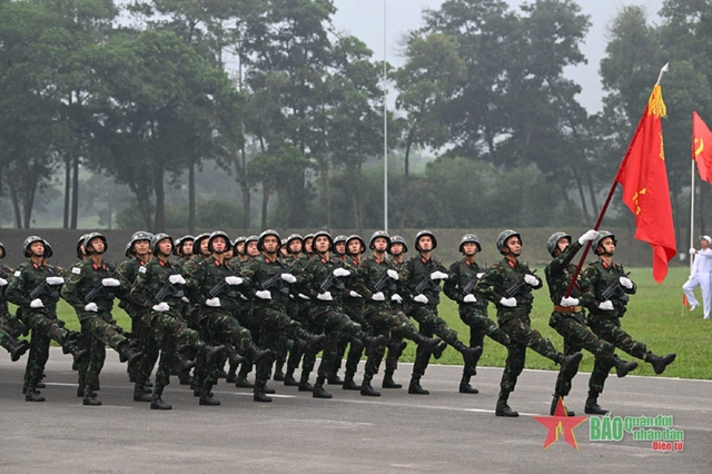 Hợp luyện các khối diễu binh, diễu hành kỷ niệm 70 năm Chiến thắng Điện Biên Phủ- Ảnh 6.