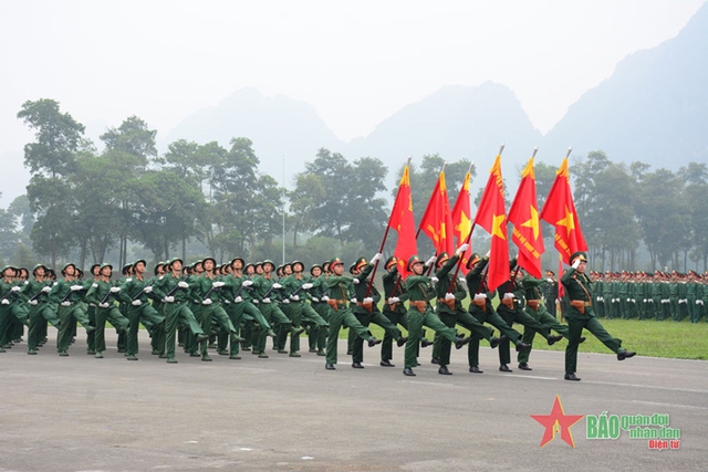 Hợp luyện các khối diễu binh, diễu hành kỷ niệm 70 năm Chiến thắng Điện Biên Phủ- Ảnh 7.
