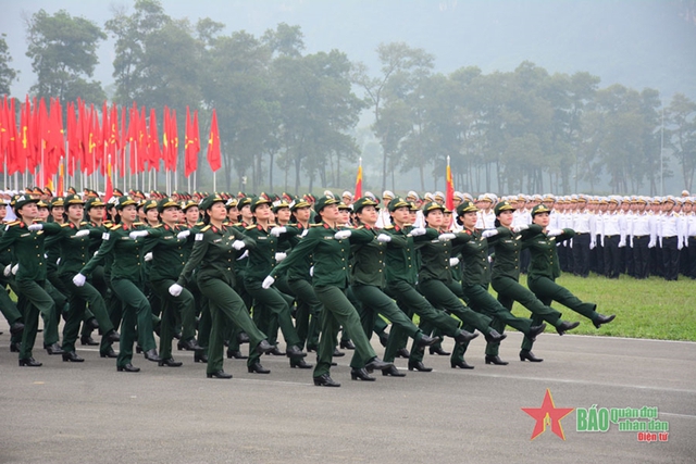Hợp luyện các khối diễu binh, diễu hành kỷ niệm 70 năm Chiến thắng Điện Biên Phủ- Ảnh 10.