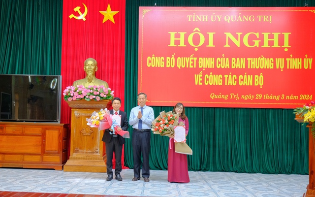 Ban Thường vụ Tỉnh ủy bổ nhiệm 2 Trưởng phòng giữ chức Phó Trưởng Ban - Ảnh 1.