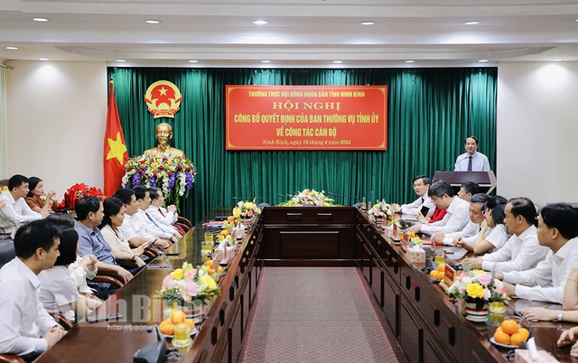 Công bố quyết định của Ban Thường vụ Tỉnh ủy Ninh Bình về công tác cán bộ- Ảnh 3.