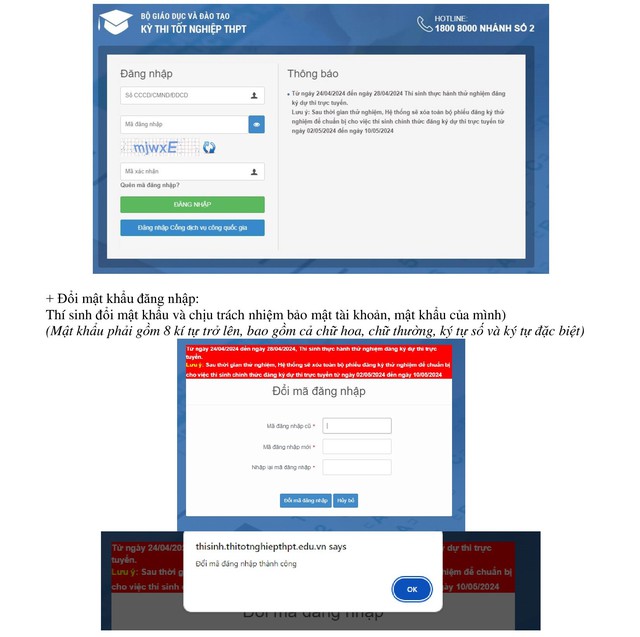 Hướng dẫn đăng ký dự thi tốt nghiệp THPT 2024 trực tuyến trên hệ thống của Bộ GDĐT- Ảnh 3.