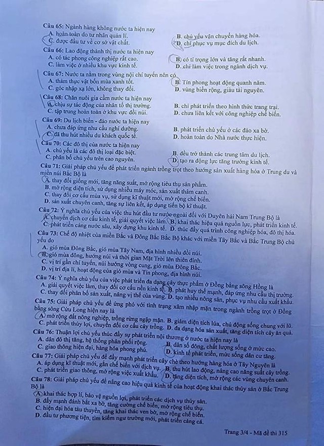 THI TỐT NGHIỆP THPT 2024: Đề thi, đáp án môn ĐỊA LÝ- Ảnh 4.
