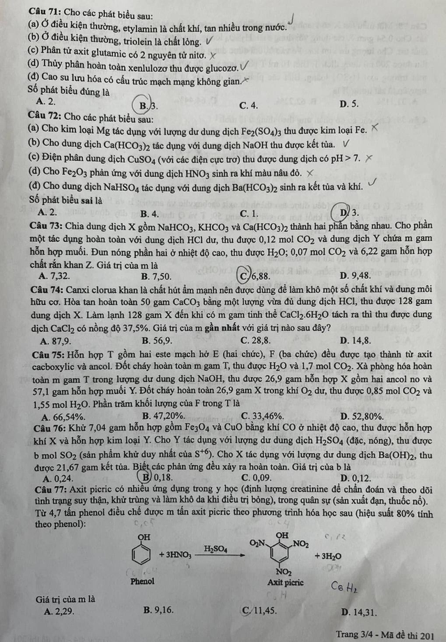 THI TỐT NGHIỆP THPT 2024: Đề thi, đáp án môn HÓA HỌC- Ảnh 3.