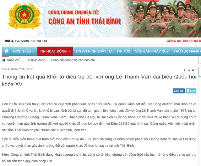 Lý do khởi tố, bắt giam ông Lê Thanh Vân?- Ảnh 1.