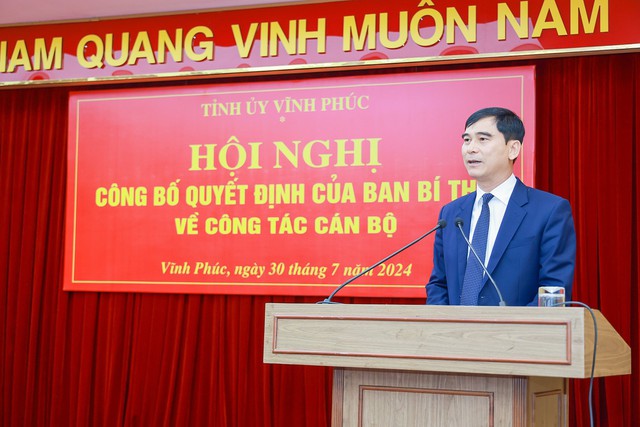 Ban Bí thư điều động, chỉ định Thứ trưởng Trần Duy Đông giữ chức Phó Bí thư Tỉnh ủy Vĩnh Phúc- Ảnh 3.