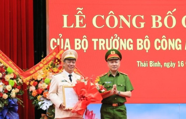 Bộ Công an bổ nhiệm tân Giám đốc Công an tỉnh Thái Bình- Ảnh 1.