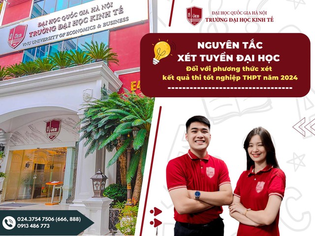 ĐIỂM CHUẨN Trường Đại học Kinh tế, ĐHQG Hà Nội (UEB) 2024- Ảnh 1.