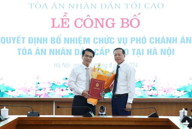 Điều động, bổ nhiệm Chánh án Tòa án nhân dân tỉnh giữ chức Phó Chánh án Tòa án nhân dân cấp cao- Ảnh 1.