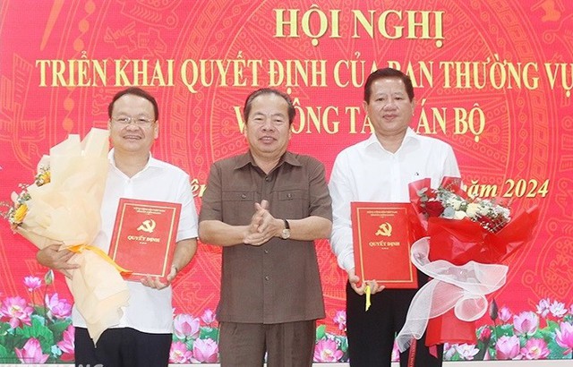 Bổ nhiệm tân Chánh Văn phòng Tỉnh ủy, Phó Trưởng Ban Nội chính Tỉnh ủy- Ảnh 1.