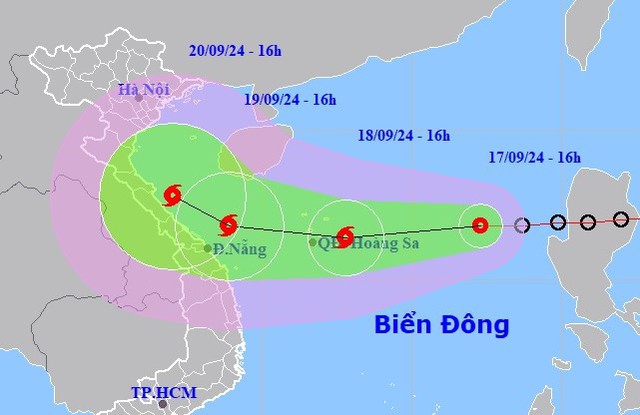 ÁP THẤP NHIỆT ĐỚI mạnh lên thành BÃO SỐ 4 với 2 kịch bản đổ bộ đất liền- Ảnh 1.