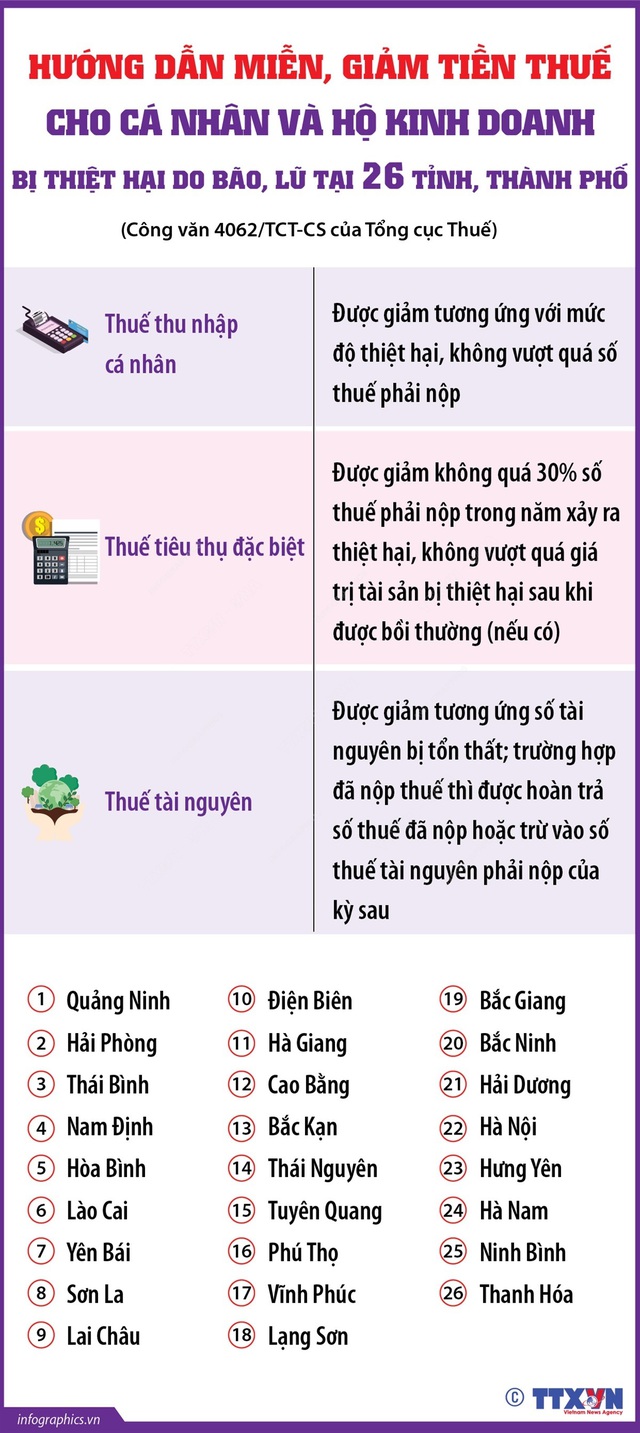 Hướng dẫn hỗ trợ người nộp thuế bị tổn thất do bão số 3 và mưa lũ sau bão- Ảnh 1.