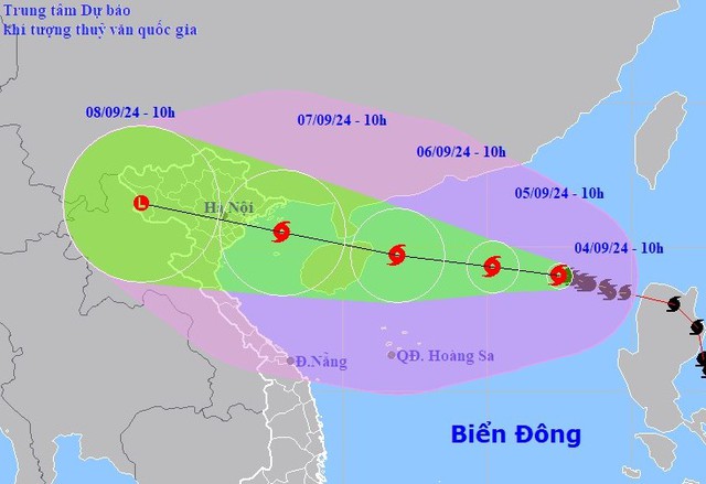 BẮN PHÁO HIỆU cảnh báo tàu thuyền thoát khỏi vùng nguy hiểm của Bão số 3 (YAGI)- Ảnh 6.