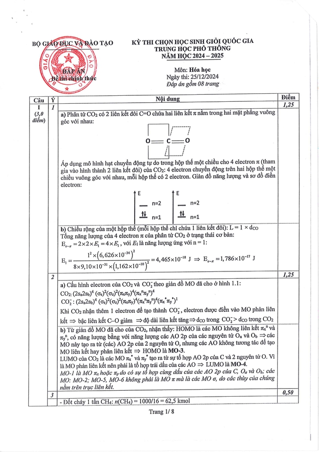 Đề thi và đáp án môn Hóa Học chọn học sinh giỏi quốc gia THPT năm học 2024-2025- Ảnh 12.