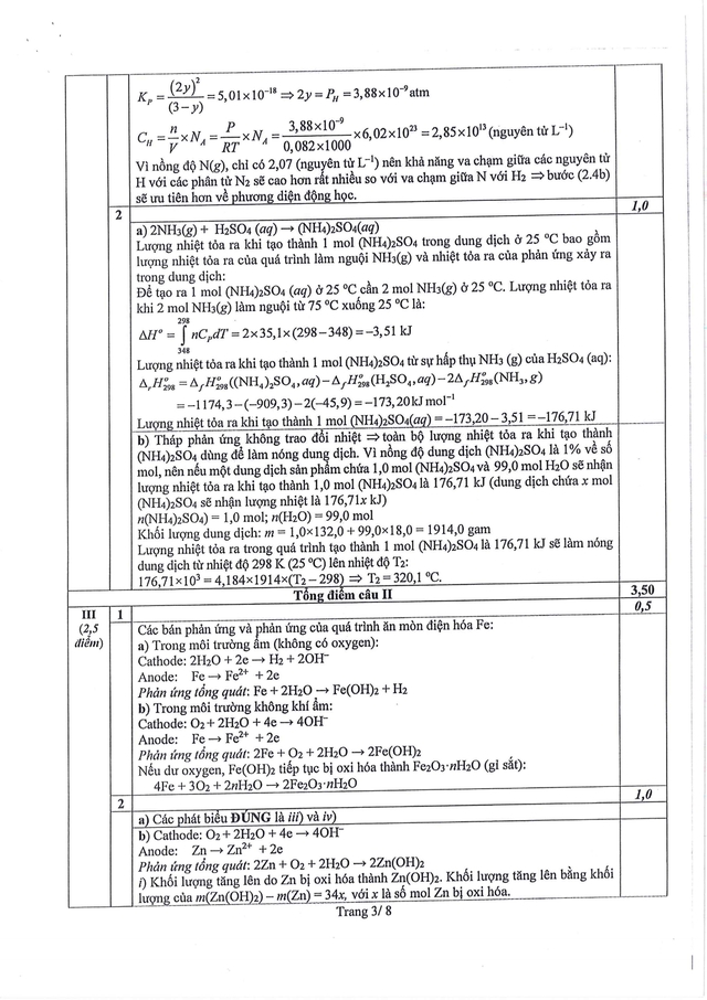 Đề thi và đáp án môn Hóa Học chọn học sinh giỏi quốc gia THPT năm học 2024-2025- Ảnh 14.