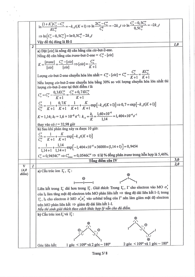 Đề thi và đáp án môn Hóa Học chọn học sinh giỏi quốc gia THPT năm học 2024-2025- Ảnh 16.