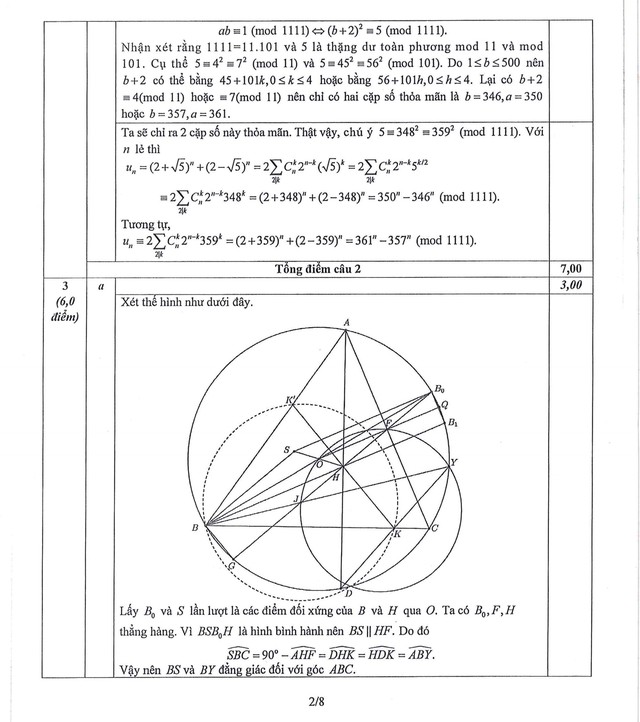 Đề thi và đáp án môn Toán chọn học sinh giỏi quốc gia THPT năm học 2024-2025- Ảnh 4.