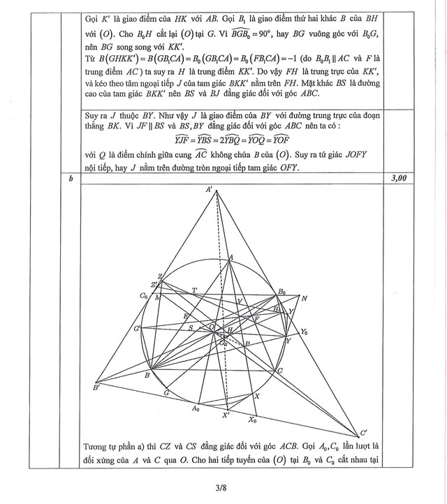 Đề thi và đáp án môn Toán chọn học sinh giỏi quốc gia THPT năm học 2024-2025- Ảnh 5.