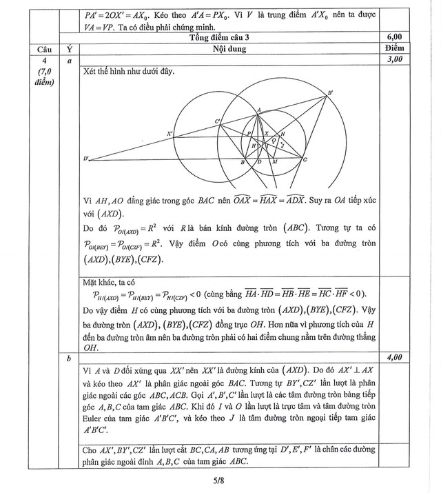 Đề thi và đáp án môn Toán chọn học sinh giỏi quốc gia THPT năm học 2024-2025- Ảnh 7.