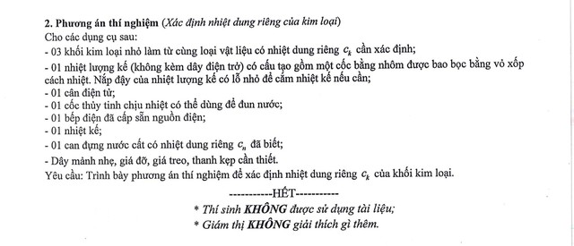 Đề thi và đáp án môn Vật Lý chọn học sinh giỏi quốc gia THPT năm học 2024-2025- Ảnh 7.