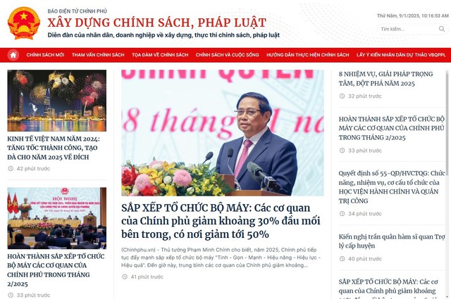 CHUYÊN TRANG 'XÂY DỰNG CHÍNH SÁCH, PHÁP LUẬT': KHẲNG ĐỊNH VỊ THẾ LÀ KÊNH TRUYỀN THÔNG CHÍNH SÁCH HÀNG ĐẦU- Ảnh 2.