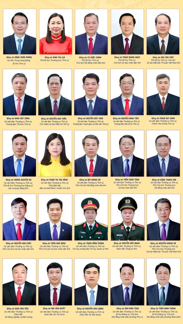 Danh sách Thường trực Tỉnh ủy, Ban Thường vụ Tỉnh ủy Ninh Bình- Ảnh 3.