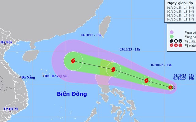 CẬP NHẬT: ÁP THẤP NHIỆT ĐỚI có thể mạnh lên thành BÃO SỐ 11, giật CẤP 14 và tiếp tục mạnh thêm- Ảnh 1.