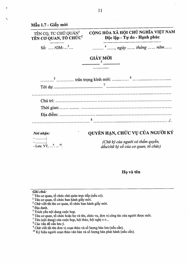 Quy định về công tác văn thư, quản lý văn bản; thể thức, kỹ thuật trình bày văn bản, bản sao văn bản; viết hoa; mẫu trình bày văn bản hành chính- Ảnh 50. Quy định về công tác văn thư, quản lý văn bản; thể thức, kỹ thuật trình bày văn bản, bản sao văn bản; viết hoa; mẫu trình bày văn bản hành chính- Ảnh 50.