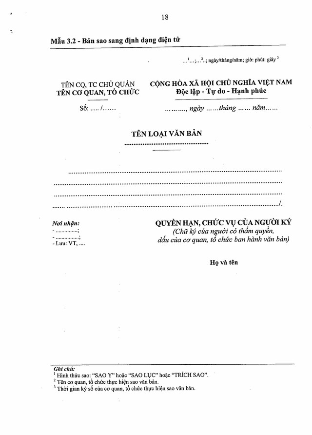 Quy định về công tác văn thư, quản lý văn bản; thể thức, kỹ thuật trình bày văn bản, bản sao văn bản; viết hoa; mẫu trình bày văn bản hành chính- Ảnh 57. Quy định về công tác văn thư, quản lý văn bản; thể thức, kỹ thuật trình bày văn bản, bản sao văn bản; viết hoa; mẫu trình bày văn bản hành chính- Ảnh 57.