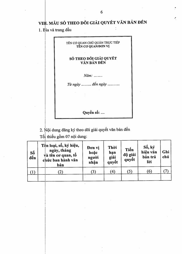 Quy định về công tác văn thư, quản lý văn bản; thể thức, kỹ thuật trình bày văn bản, bản sao văn bản; viết hoa; mẫu trình bày văn bản hành chính- Ảnh 63. Quy định về công tác văn thư, quản lý văn bản; thể thức, kỹ thuật trình bày văn bản, bản sao văn bản; viết hoa; mẫu trình bày văn bản hành chính- Ảnh 63.