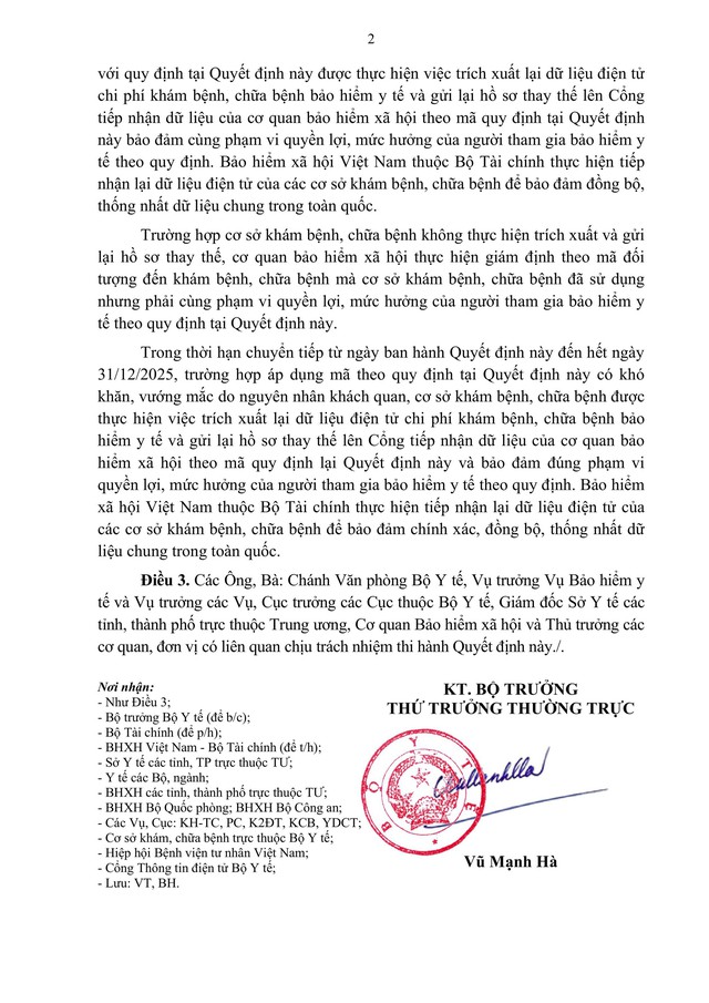 Quyết định 3276/QĐ-BYT: Danh mục mã đối tượng đến khám, chữa bệnh BẢO HIỂM Y TẾ- Ảnh 3. Quyết định 3276/QĐ-BYT: Danh mục mã đối tượng đến khám, chữa bệnh BẢO HIỂM Y TẾ- Ảnh 3.