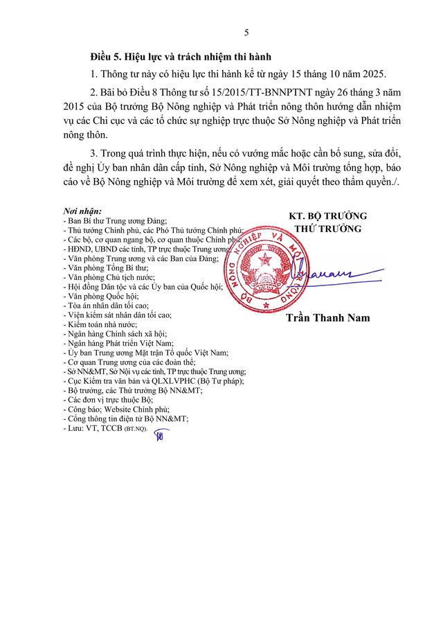 Thông tư số 60/2025/TT-BNNMT quy định về đơn vị sự nghiệp công lập khuyến nông cấp tỉnh, cấp xã- Ảnh 5. Thông tư số 60/2025/TT-BNNMT quy định về đơn vị sự nghiệp công lập khuyến nông cấp tỉnh, cấp xã- Ảnh 5.