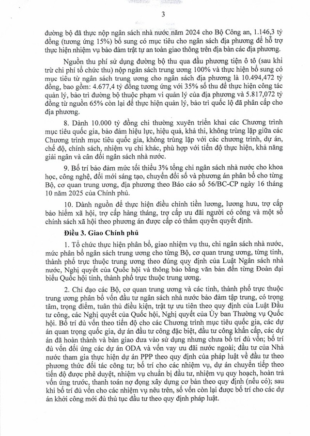 Nghị quyết 246/2025/QH15: Quốc hội quyết nghị dành nguồn thực hiện điều chỉnh tiền lương, lương hưu, phụ cấp- Ảnh 5.