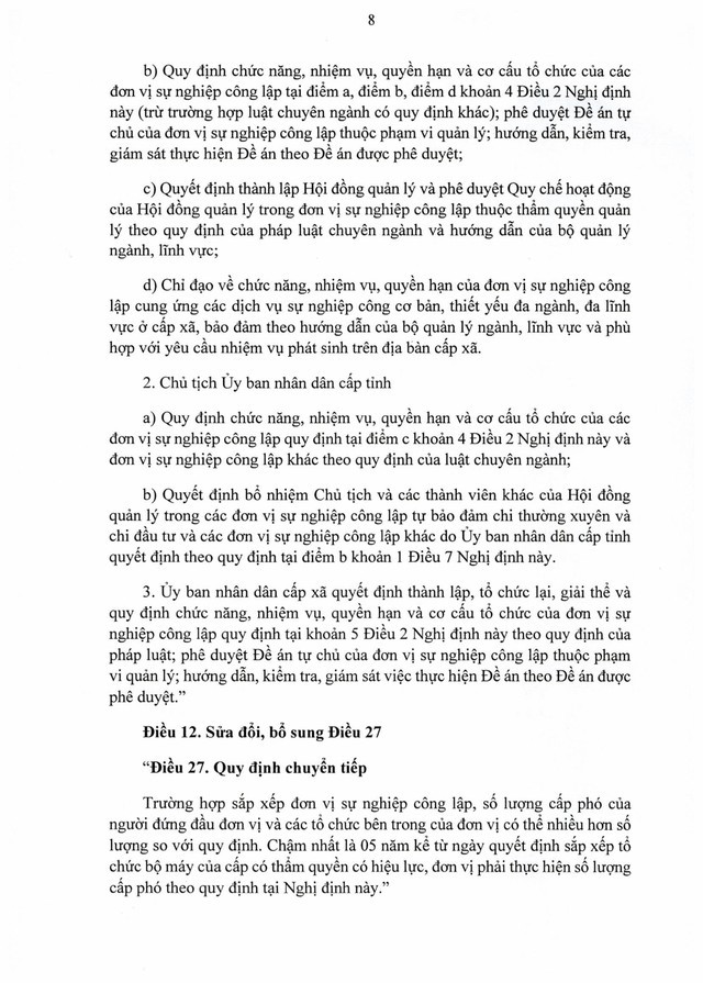 TOÀN VĂN: Nghị định số 283/2025/NĐ-CP về thành lập, tổ chức lại, giải thể đơn vị sự nghiệp công lập- Ảnh 8. TOÀN VĂN: Nghị định số 283/2025/NĐ-CP về thành lập, tổ chức lại, giải thể đơn vị sự nghiệp công lập- Ảnh 8.