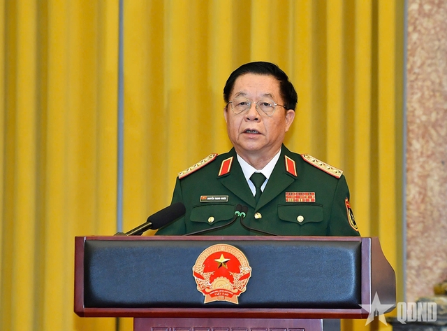 Chủ tịch nước trao quyết định thăng quân hàm Đại tướng, Thượng tướng, bổ nhiệm Chủ nhiệm Tổng cục Chính trị- Ảnh 14.