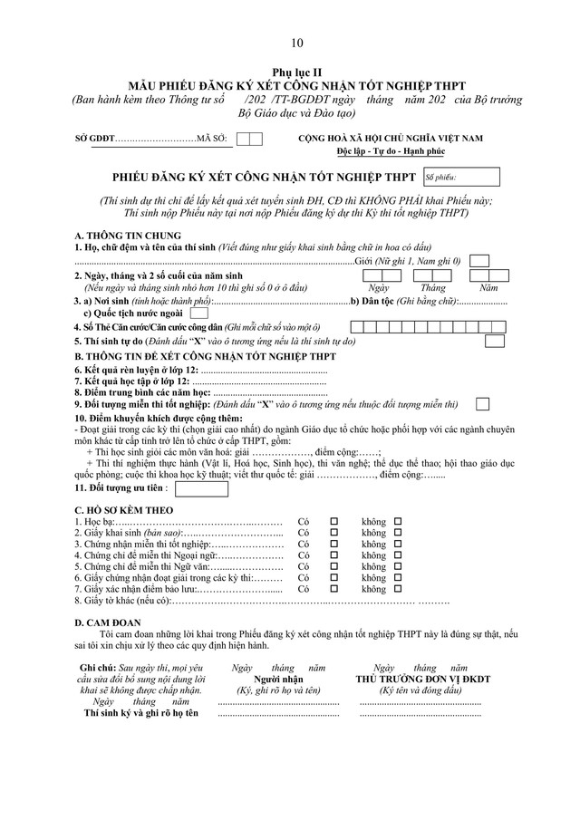 TOÀN VĂN: Dự thảo Thông tư sửa đổi, bổ sung quy chế thi tốt nghiệp THPT- Ảnh 6. TOÀN VĂN: Dự thảo Thông tư sửa đổi, bổ sung quy chế thi tốt nghiệp THPT- Ảnh 6.