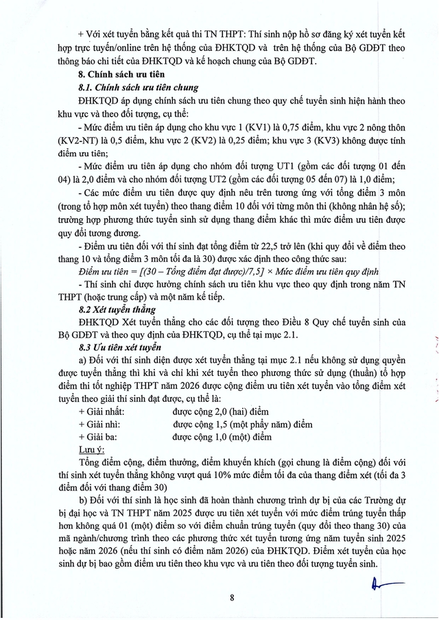 Thông tin tuyển sinh năm 2026 của Đại học kinh tế Quốc dân- Ảnh 9.