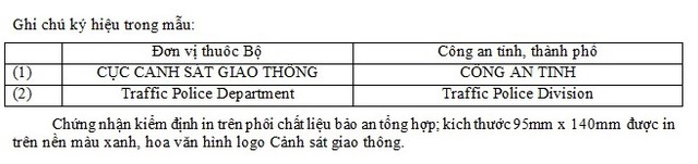 Đề xuất mẫu Giấy chứng nhận kiểm định an toàn kỹ thuật và bảo vệ môi trường xe cơ giới, xe máy chuyên dùng- Ảnh 3.