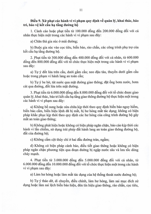 TOÀN VĂN: Nghị định số 336/2025/NĐ-CP quy định xử phạt vi phạm hành chính trong hoạt động đường bộ- Ảnh 12.