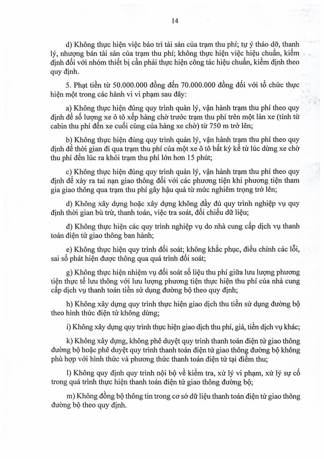 TOÀN VĂN: Nghị định số 336/2025/NĐ-CP quy định xử phạt vi phạm hành chính trong hoạt động đường bộ- Ảnh 15.