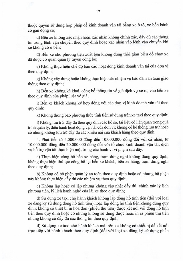 TOÀN VĂN: Nghị định số 336/2025/NĐ-CP quy định xử phạt vi phạm hành chính trong hoạt động đường bộ- Ảnh 18.