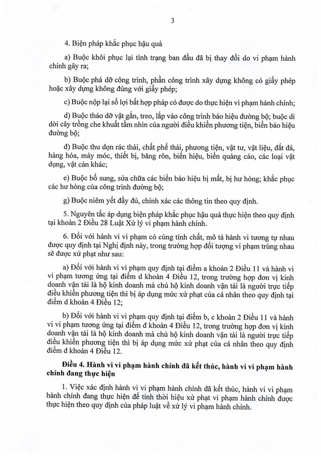 TOÀN VĂN: Nghị định số 336/2025/NĐ-CP quy định xử phạt vi phạm hành chính trong hoạt động đường bộ- Ảnh 4.