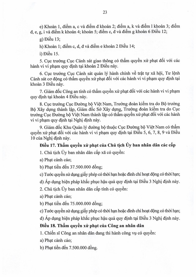 TOÀN VĂN: Nghị định số 336/2025/NĐ-CP quy định xử phạt vi phạm hành chính trong hoạt động đường bộ- Ảnh 24.