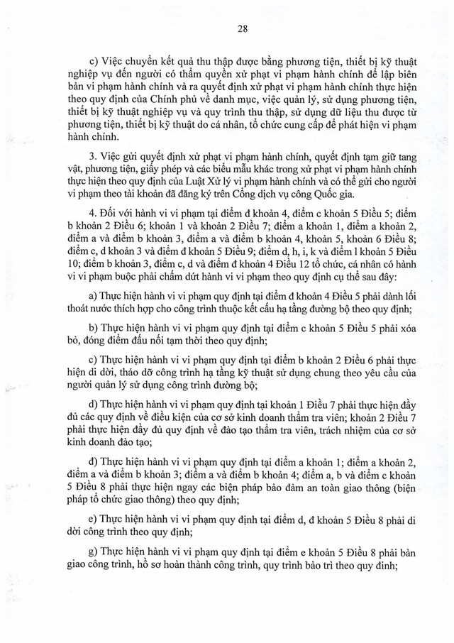 TOÀN VĂN: Nghị định số 336/2025/NĐ-CP quy định xử phạt vi phạm hành chính trong hoạt động đường bộ- Ảnh 29.