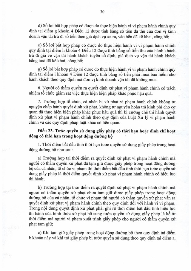 TOÀN VĂN: Nghị định số 336/2025/NĐ-CP quy định xử phạt vi phạm hành chính trong hoạt động đường bộ- Ảnh 31.