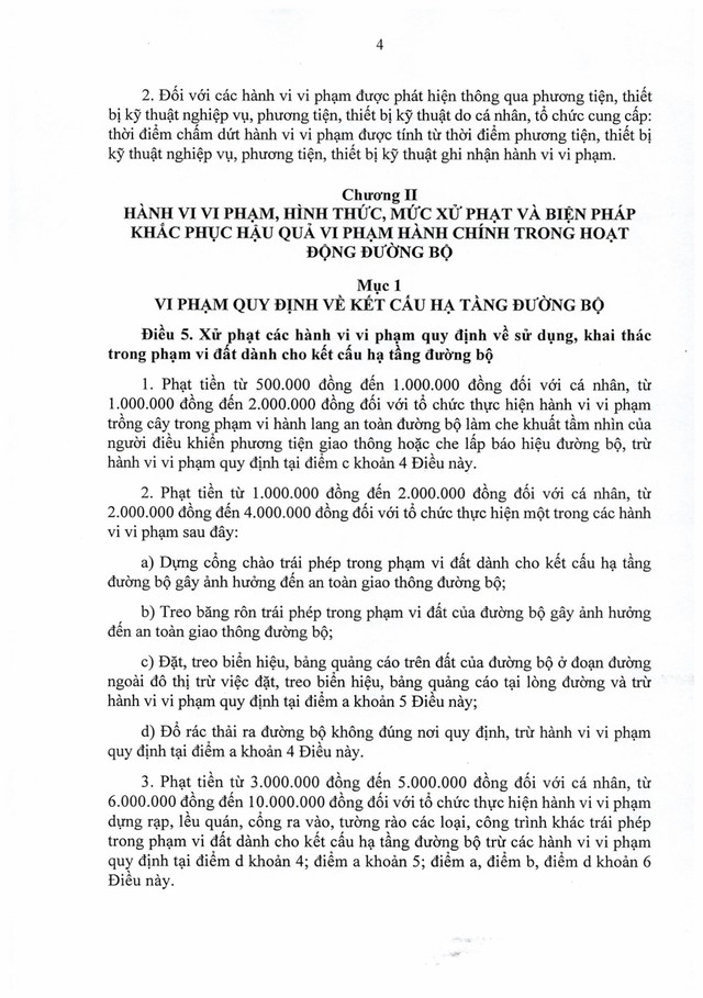 TOÀN VĂN: Nghị định số 336/2025/NĐ-CP quy định xử phạt vi phạm hành chính trong hoạt động đường bộ- Ảnh 5.