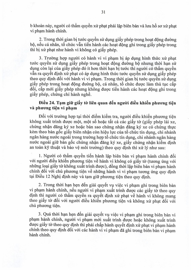 TOÀN VĂN: Nghị định số 336/2025/NĐ-CP quy định xử phạt vi phạm hành chính trong hoạt động đường bộ- Ảnh 32.