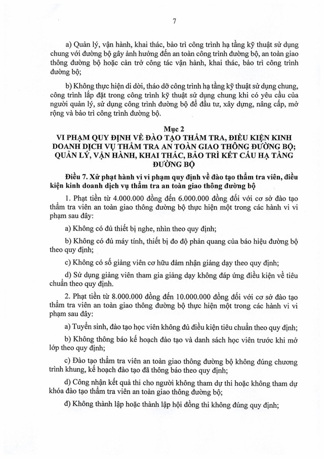 TOÀN VĂN: Nghị định số 336/2025/NĐ-CP quy định xử phạt vi phạm hành chính trong hoạt động đường bộ- Ảnh 8.