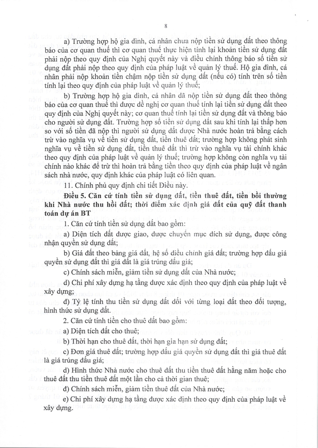 TOÀN VĂN: Nghị quyết 254/2025/QH15 quy định một số cơ chế, chính sách tháo gỡ khó khăn, vướng mắc trong tổ chức thi hành Luật Đất đai- Ảnh 8.