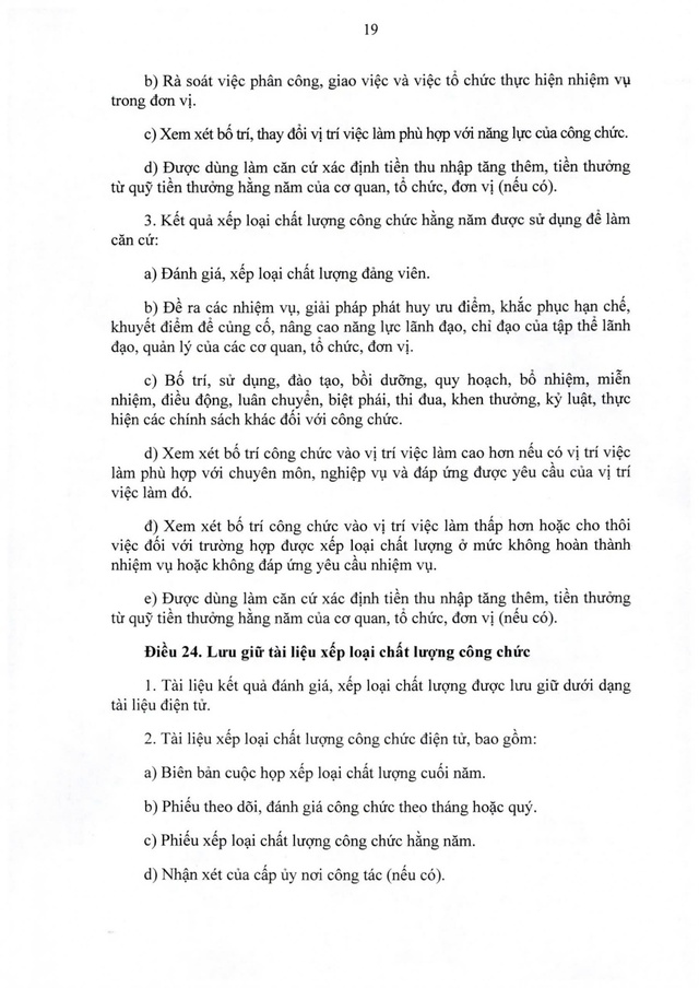 TOÀN VĂN: Nghị định 335/2025/NĐ-CP về đánh giá, xếp loại chất lượng cơ quan hành chính nhà nước và công chức- Ảnh 19.